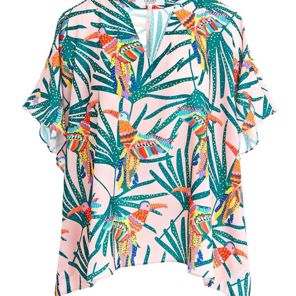 Crosby Maggie Top, Parrot Party - Picture 2 of 5